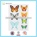 Beaux autocollants de mur papillon PVC 3D